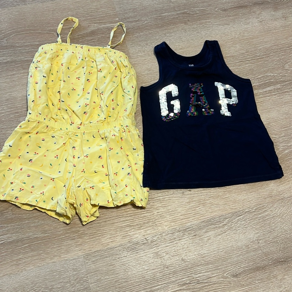 Gap tank top and romper